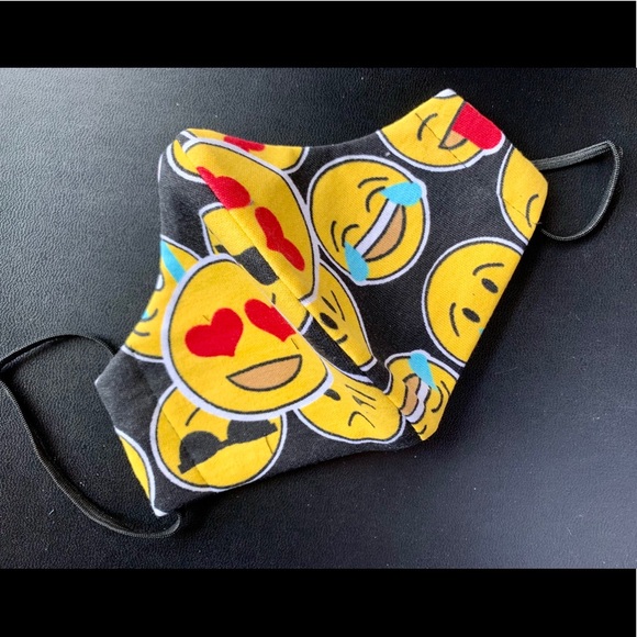 Black Emoji Face Mask ๐๐๐ - Picture 1 of 4